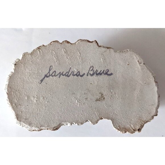 Lot Of 2 Shin Tzu Mini Dog Figurine Sandicast Sandra Brue Artist Signed Vintage - Picture 8 of 9